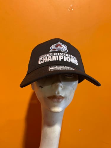 New Black Fanatics Colorado Avalanche 2022 Division Champions Adjustable Hat
