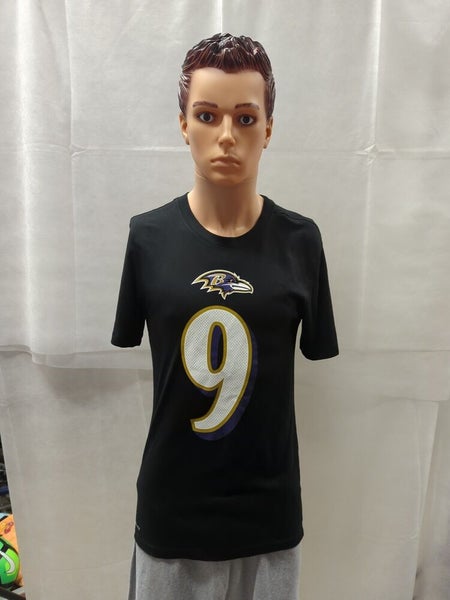 Baltimore Ravens Justin Tucker Nike Dri-fit Shirt S Black NFL