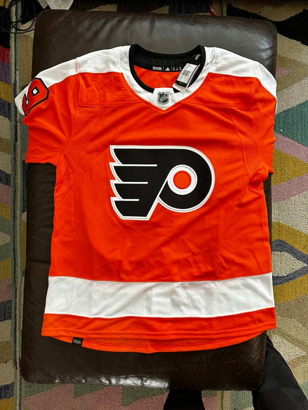 00's Jeff Carter Philadelphia Flyers Reebok Edge Authentic NHL Jersey Size  56 XXXL – Rare VNTG