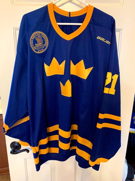 IIHF Sweden National Hockey Vintage #21 Peter Forsberg Jersey