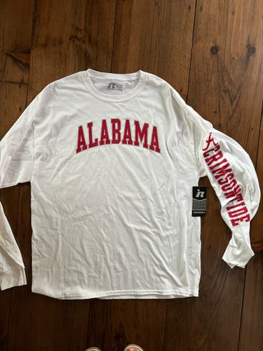 Men’s Alabama XL/XG (46-48) Russell Athletic Cotton Long Sleeve T Shirt