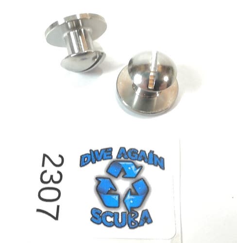 2x Scuba Dive BC BCD Backplate & Harness Book Screw Mounting Bolt Stainless Stee