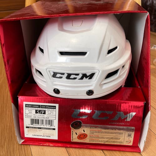 CCM Resistance White Helmet Size Small
