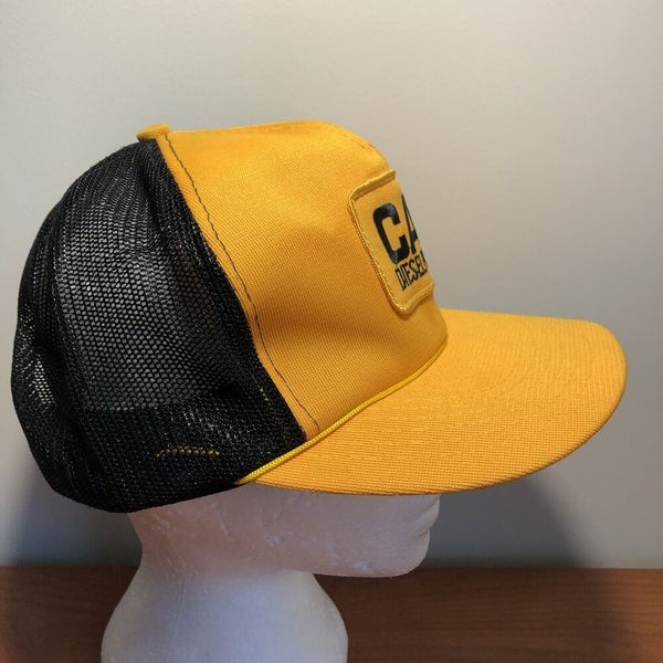 CAT Patch Hat Trucker Snapback Cap Mesh Vintage 80s Tractor Diesel