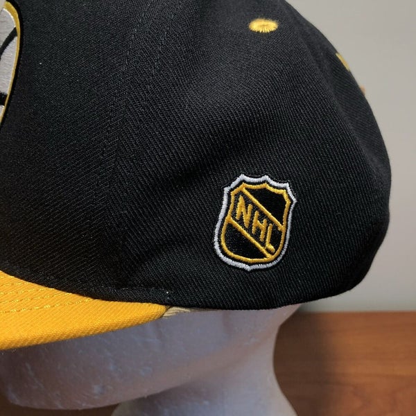 Boston Bruins Snapback Vintage Retro Cap Hat Yellow Black
