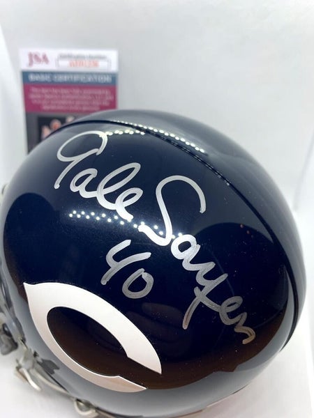 Gale Sayers Chicago Bears Signed Autograph Mini Throwback