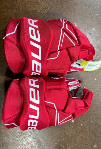 Bauer Used Red Senior 15" Gloves
