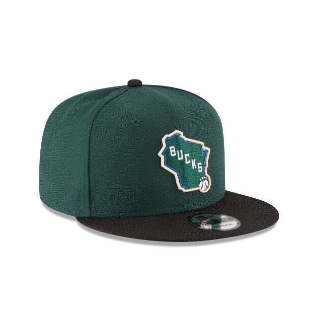 Milwaukee Bucks New Era City Edition 2022 9FIFTY Cap - Mens