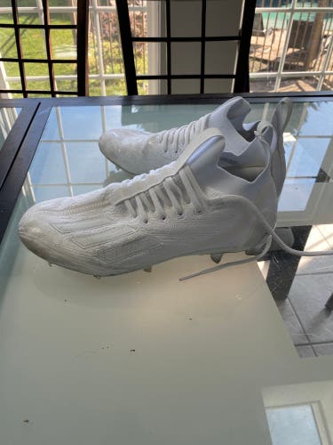 White Men's Molded Cleats Adidas Cleats