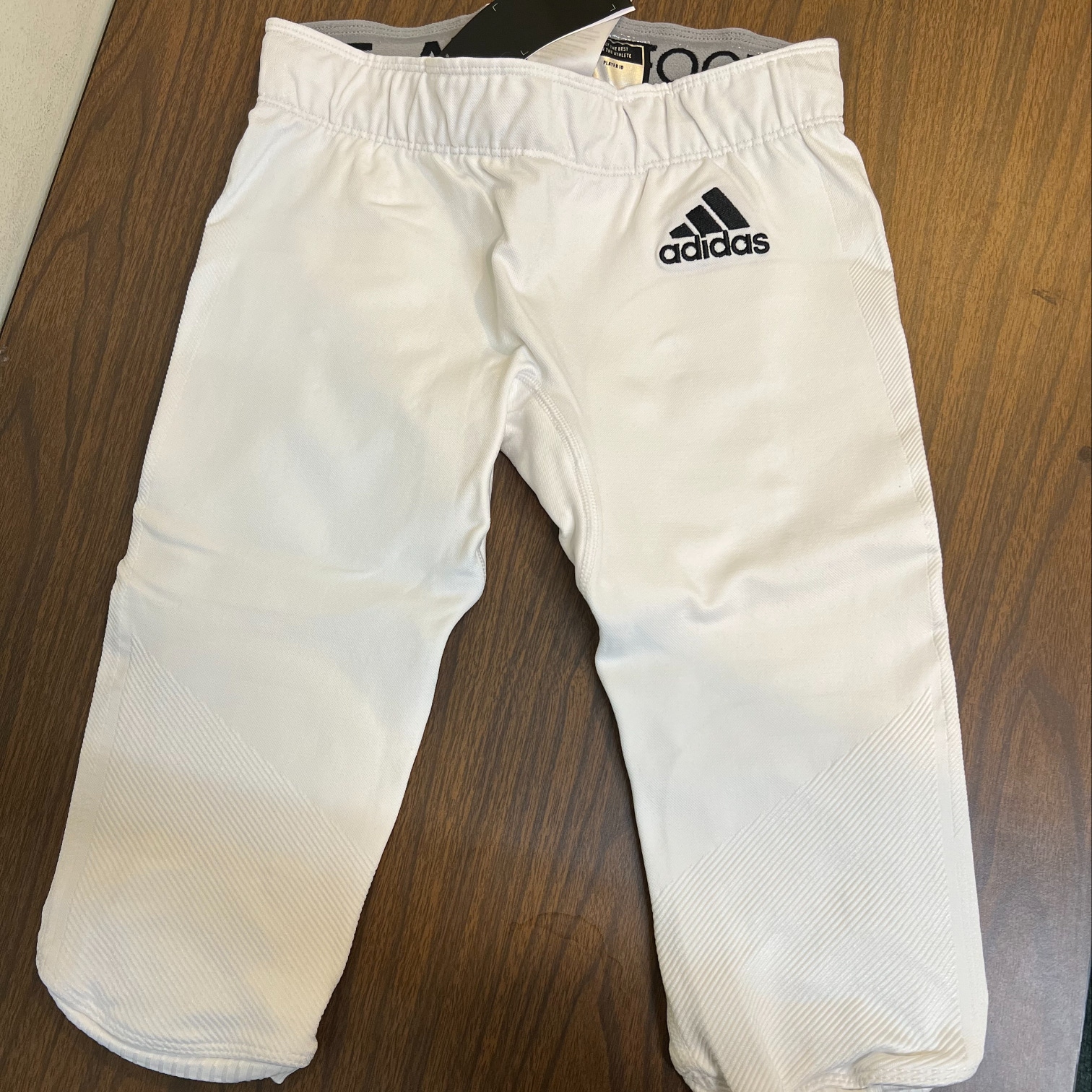 New Adidas White Football Pants - Adult Large