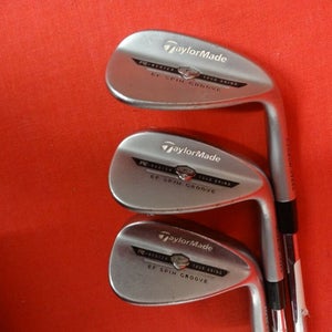 TAYLORMADE Lot of 3 R Series EF Spin Groove 56° Wedges RH KBS Wedge Flex