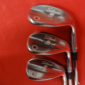 TITLEIST Lot of 3 SM7 Chrome 58° Wedges RH Right Handed Factory Wedge Flex Steel