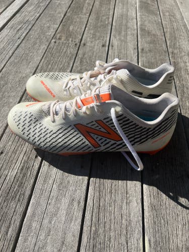 Princeton Team Issued New Balance Burn X Low Top Lacrosse Cleats Size 11 (White)