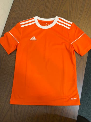 New Adidas Climalite Shirt (orange) -- youth medium