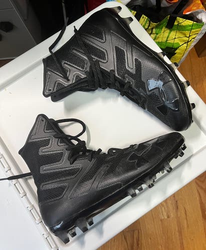 Under Armour UA Highlight MC Black Football Cleat LIKE NEW
