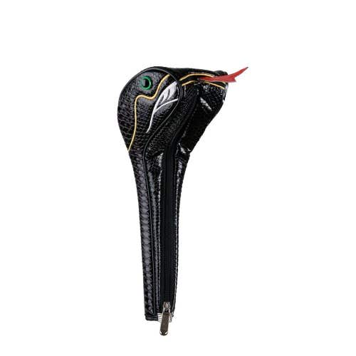 Snake Reptile Animal Golf Driver Headcover - Fits 460cc Driver! - Black Snake