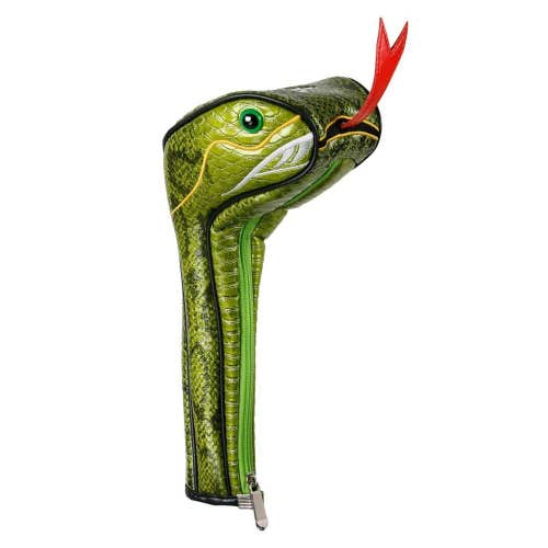 Snake Reptile Animal Golf Driver Headcover - Fits 460cc Driver! - Green Snake
