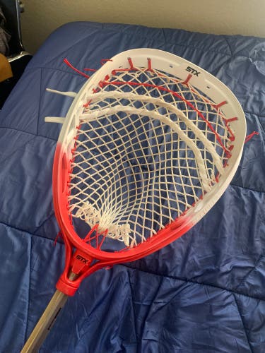 STX Eclipse 2 Goalie Head Strung Red Fade