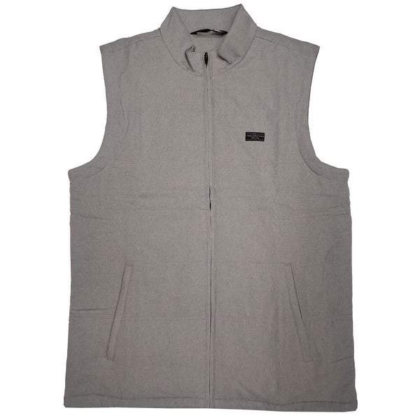 TravisMathew Men's Interlude Puffer Golf Vest, Medium, Black