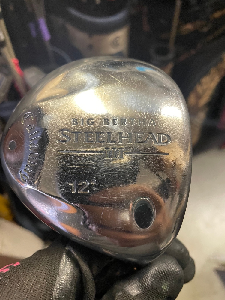 callaway Big Bertha steelhead III golf driver in right Handed  12 deg