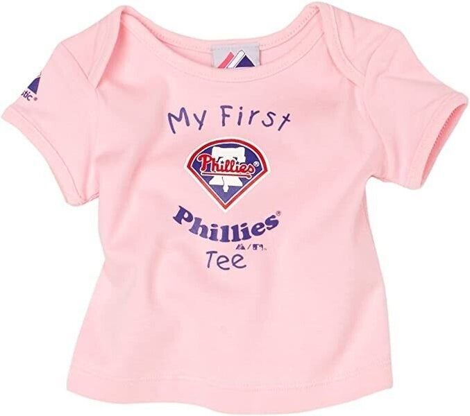 Philadelphia Phillies Infant MY FIRST TEE in Blue Red on Pink 18M  Majestic | SidelineSwap