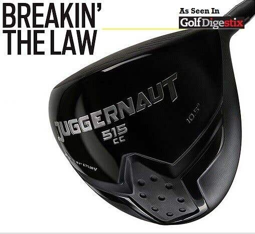 Power Play Golf Juggernaut 515cc DRAW Titanium Non-Conforming Illegal Driver NEW