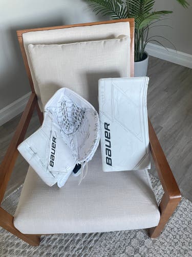 Bauer Supreme Mach Goalie Glove and Blocker