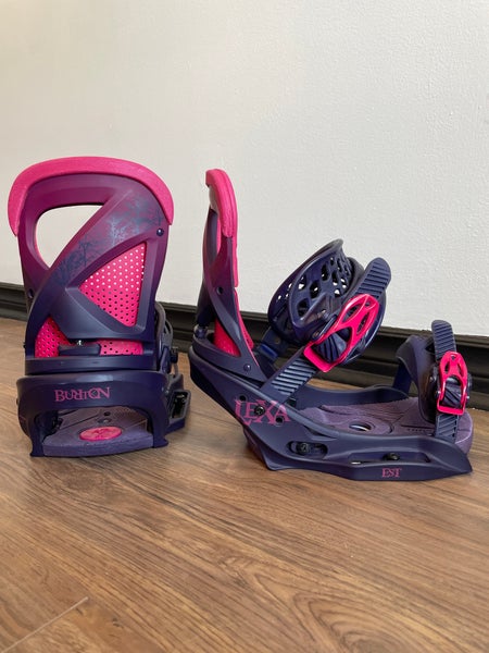 Used ONCE! Burton Lexa EST Large Womens Snowboard Bindings