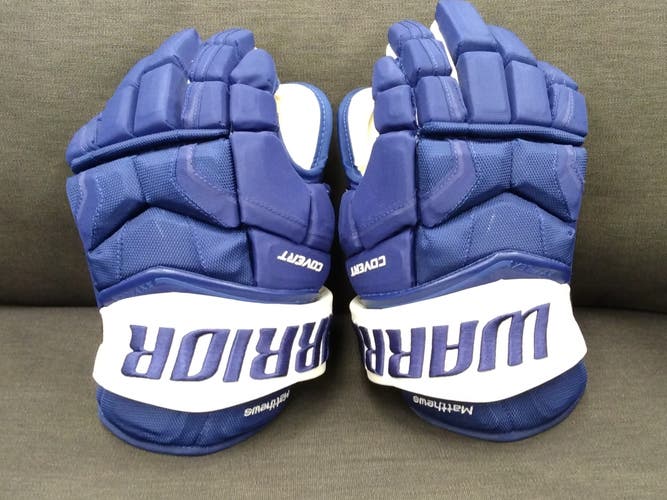 Auston Matthews Warrior Pro Stock Gloves