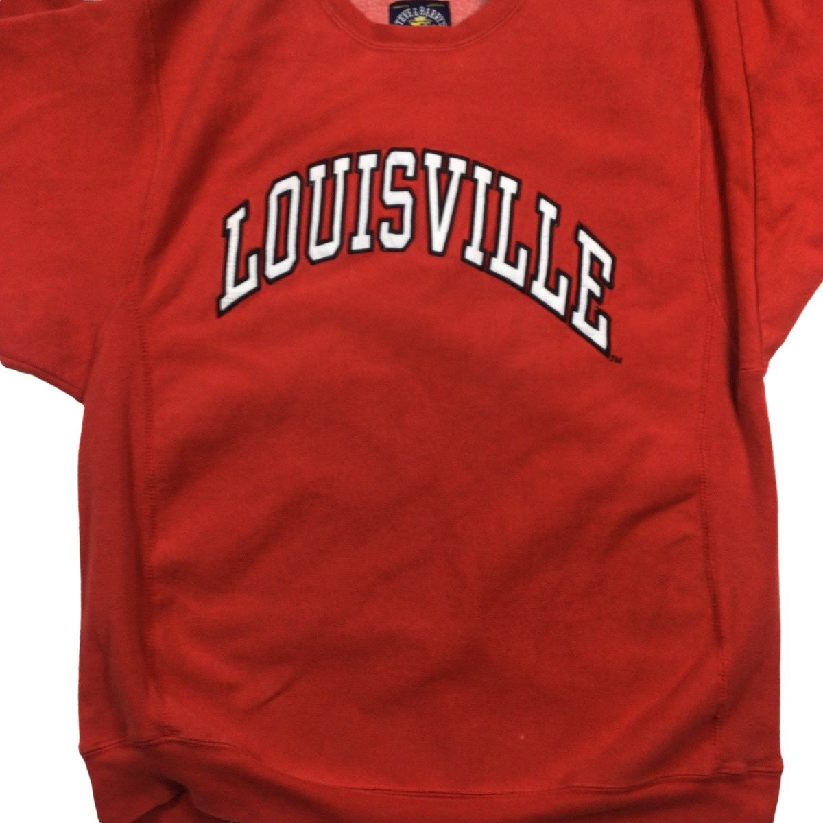 VTG Champion Reverse Weave Louisville Cardinals Crewneck Sweatshirt Sz  Large Red