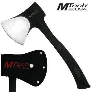 New SOLID Heavy Duty Stainless Steel Camping Axe Black Hatchet Outdoor