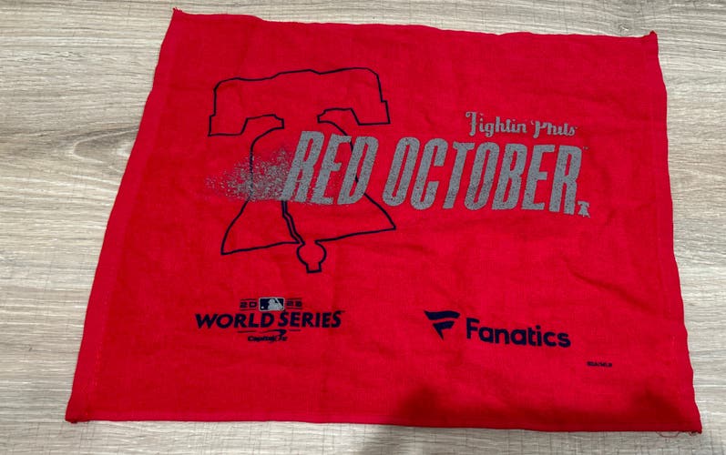 Philadelphia Phillies Red October Rally Towel World Series Game 4