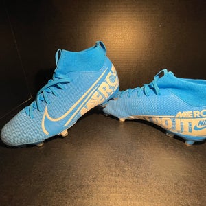 Blue Unisex Used Size 5.5Y   Turf Cleats Nike Mercurial Superfly Cleats