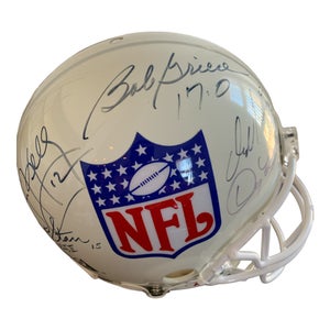 NFL QB Legends Signed Full Size Helmet Jim Kelly Bob Griese Dan Marino Bart Star