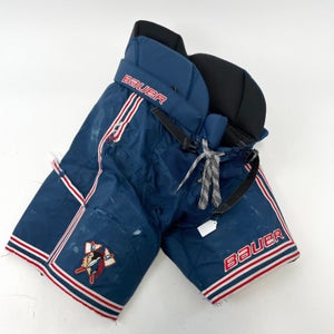 Used Navy Blue Bauer Custom Pro Pants | Size Medium | Johnstown Tomahawks | J541