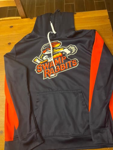 Blue Used Large Champro Sweatshirt Swamp Rabbits