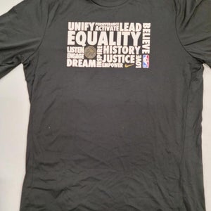 21103-13 Nike BROOKLYN NETS Game USED AUTHENTIC "Equality BLM" Shirt w/COA