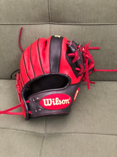 SUPER RARE Brandon Phillips A2k Glove - Lace Swapped To Red