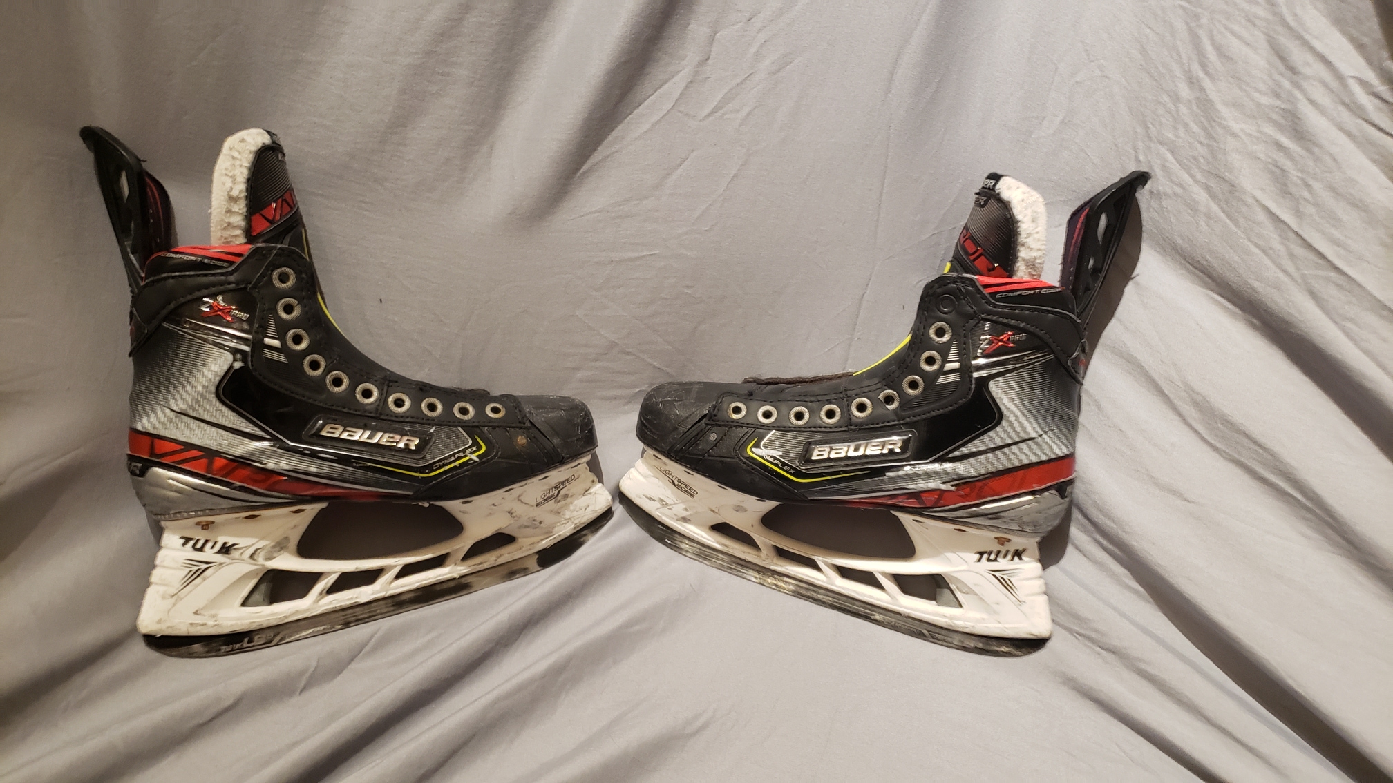 Senior Custom Used Bauer Vapor 2X Pro Hockey Skates Regular Width Pro Stock Size 6.75