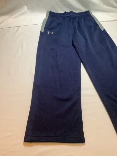 Under Armour Youth Large YLG Boys Loose Fit  Sweat Pants Navy Box K