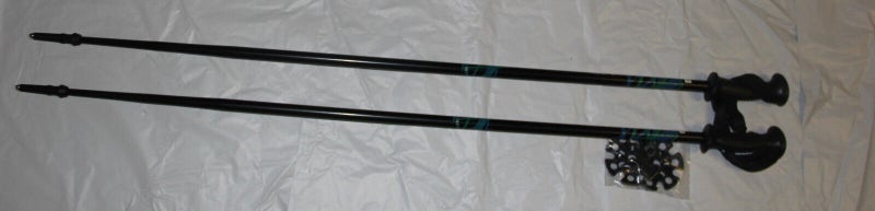 NEW 7075 !  alu Ski poles downhill/alpine Alum . Ski Poles 130cm /  52"pair with baskets 7075!