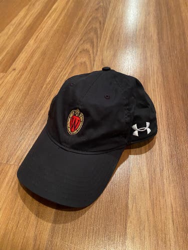 University of Wisconsin Official Athlete Issue Under Armour Hat - Blackout Logo