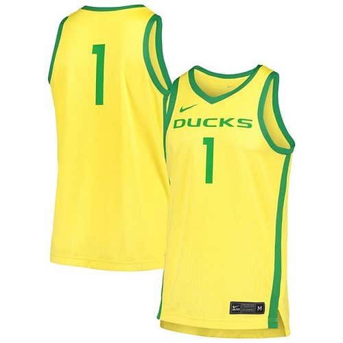NWT mens M/medium nike oregon ducks basketball #1 jersey