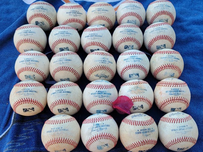 Used Rawlings Official Minor League Baseballs 24 Pack (2 Dozen)