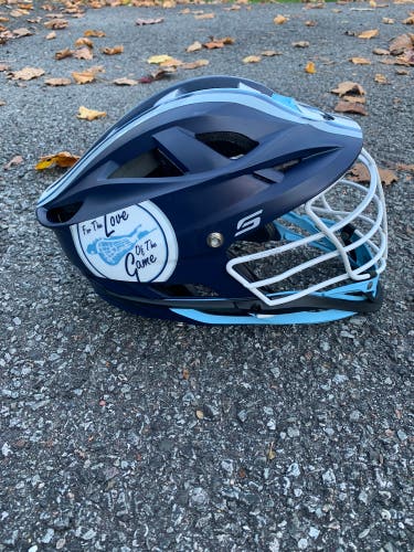 Cascade S Lacrosse Helmet - Navy Blue + White Pearl Facemask (Retail $300)