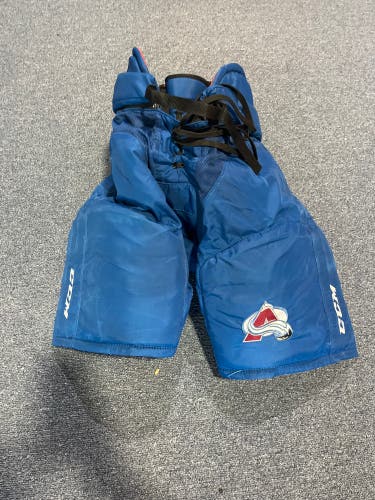 Used Blue CCM HP45 Pro Stock Pants Colorado Avalanche #74 Large