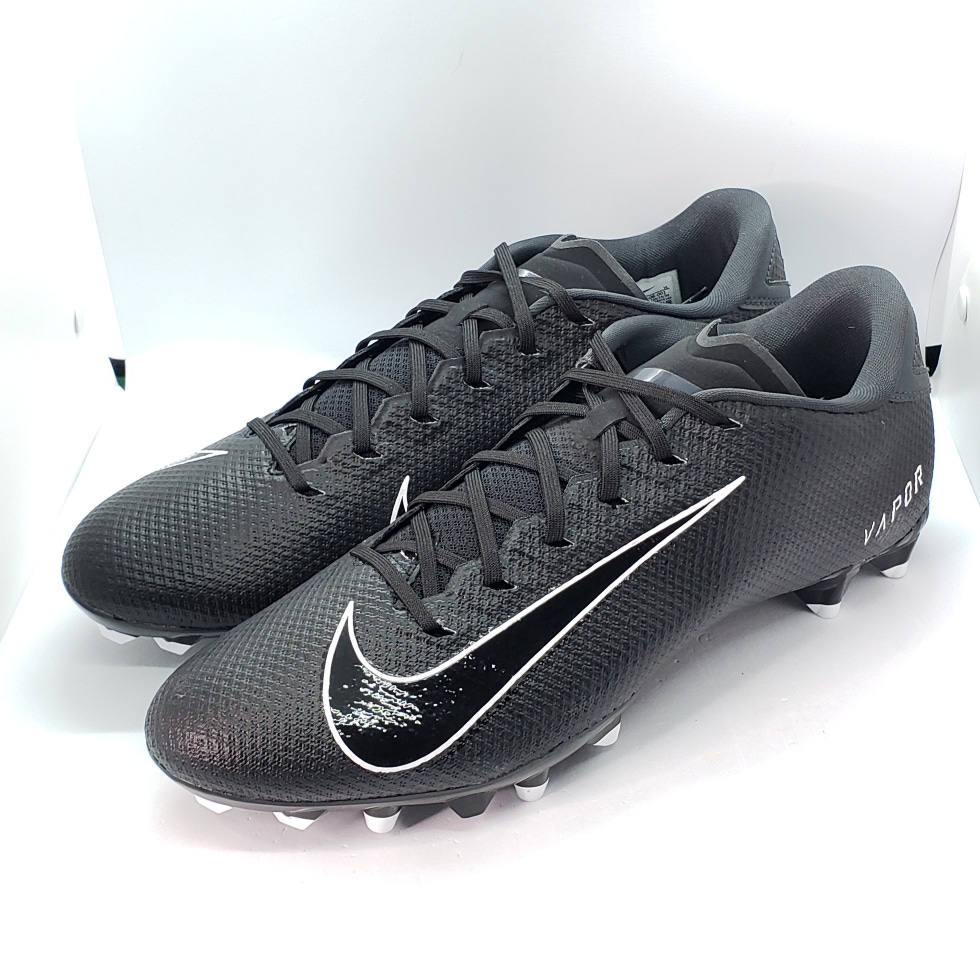 Nike Vapor Edge Team Football Cleats Mens sz 15 Black White CZ2606-001 New