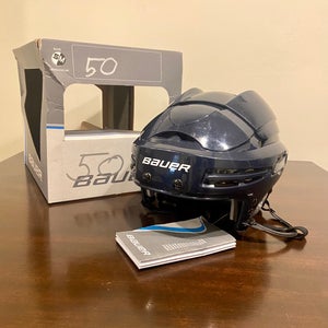 New Bauer Pro II 5100 Helmet Small/Medium SMD Navy Blue Pro Stock