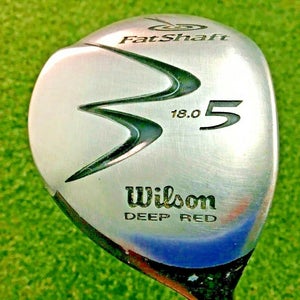 Wilson Deep Red 5 Wood 18*  RH / Grafalloy FatShaft Lite Senior Graphite /mm4868