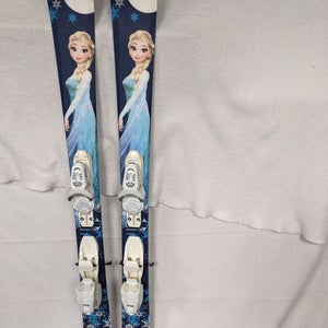 Rossignol Disney Frozen Skis w/Look Bindings Size 122 Cm Color Blue Condition Us